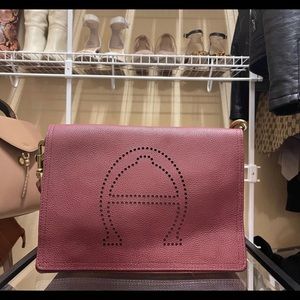 Maroon bag aigner new